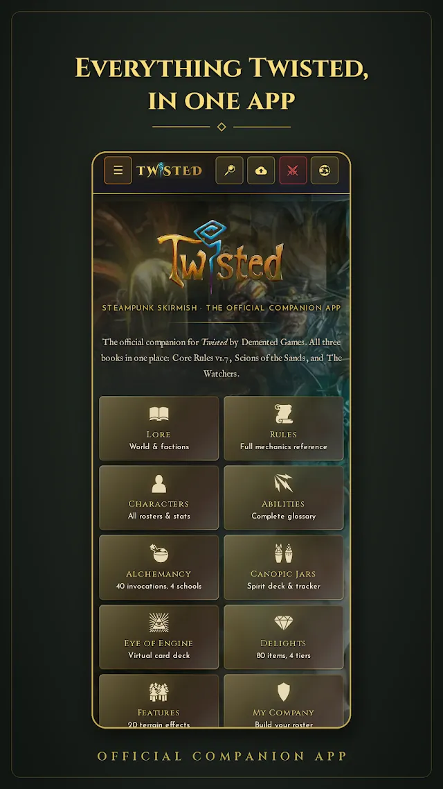 Everything Twisted, in one app