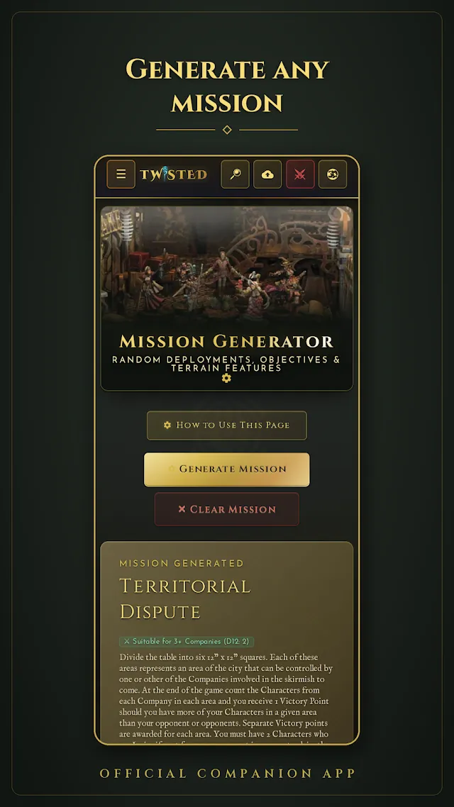 Mission setup at your fingertips